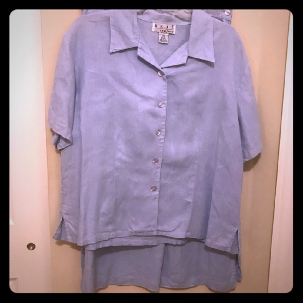 2 Piece linen skirt & blouse set RELISTED